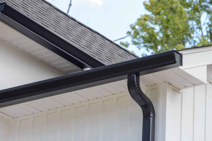 Close up of gutter